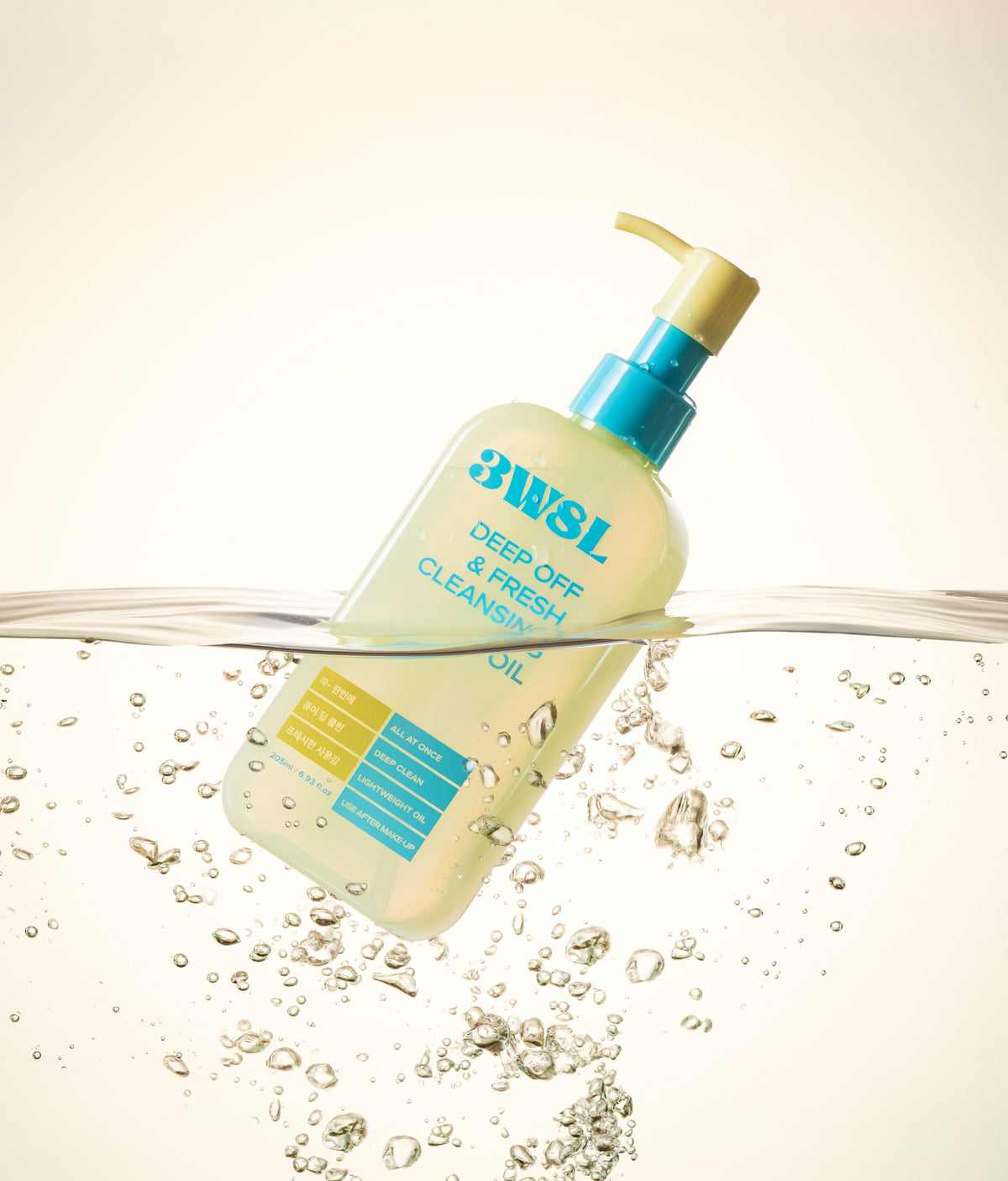 Aceite limpiador 3W8L Deep Off Fresh Cleansing Oil fórmula sin residuos ingredientes