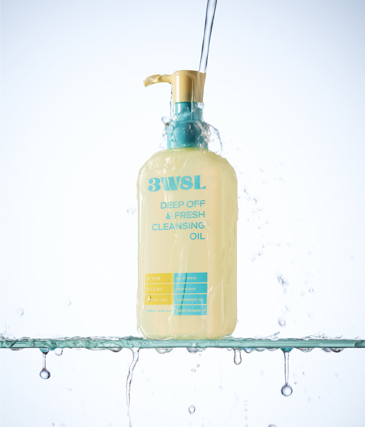 Aceite limpiador 3W8L Deep Off Fresh Cleansing Oil resultado piel limpia luminosa