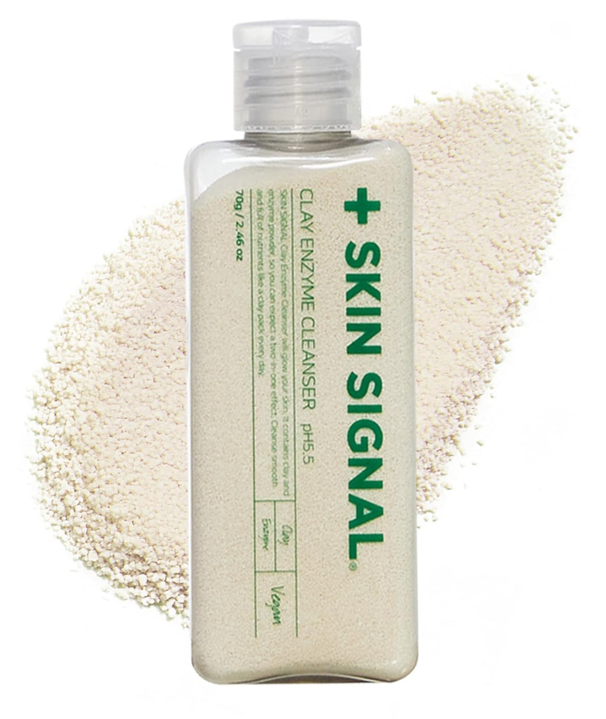 SKIN SIGNAL Clayenzyme Cleanser transformado en mascarilla de arcilla cremosa