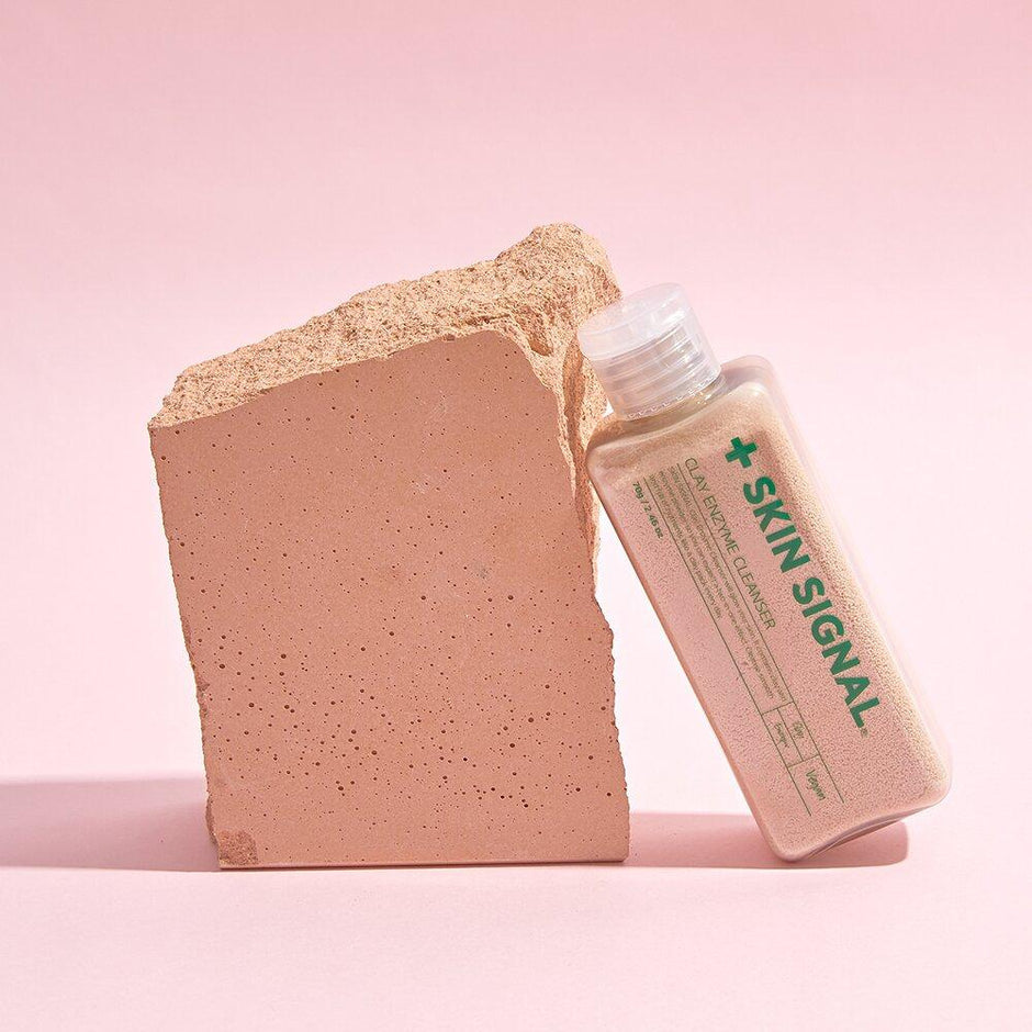 Limpiador enzimático SKIN SIGNAL Clayenzyme Cleanser variante Pink detalle envase