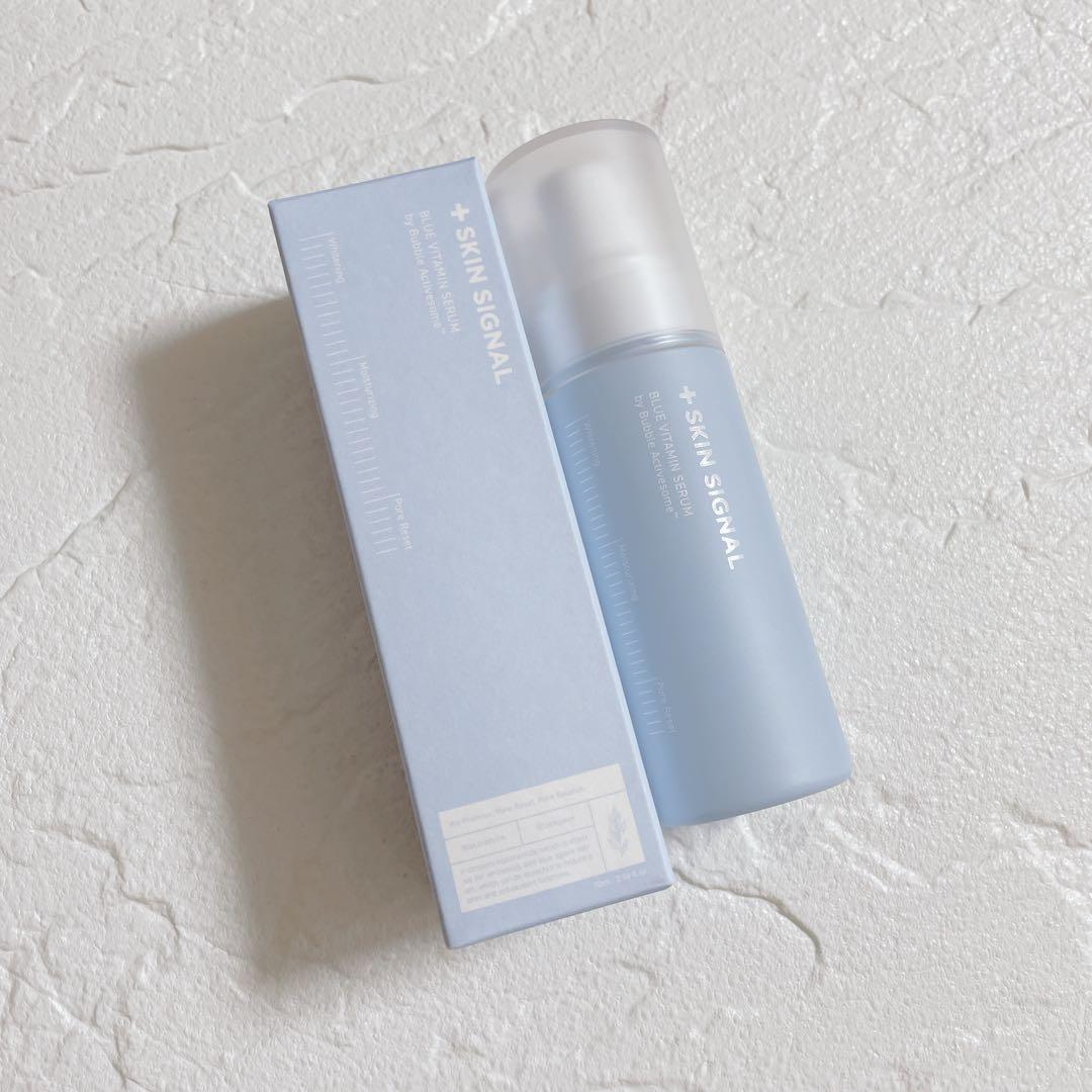 SKIN SIGNAL Blue Vitamin Bubble Serum 70ml textura burbujas vitamínicas aplicación