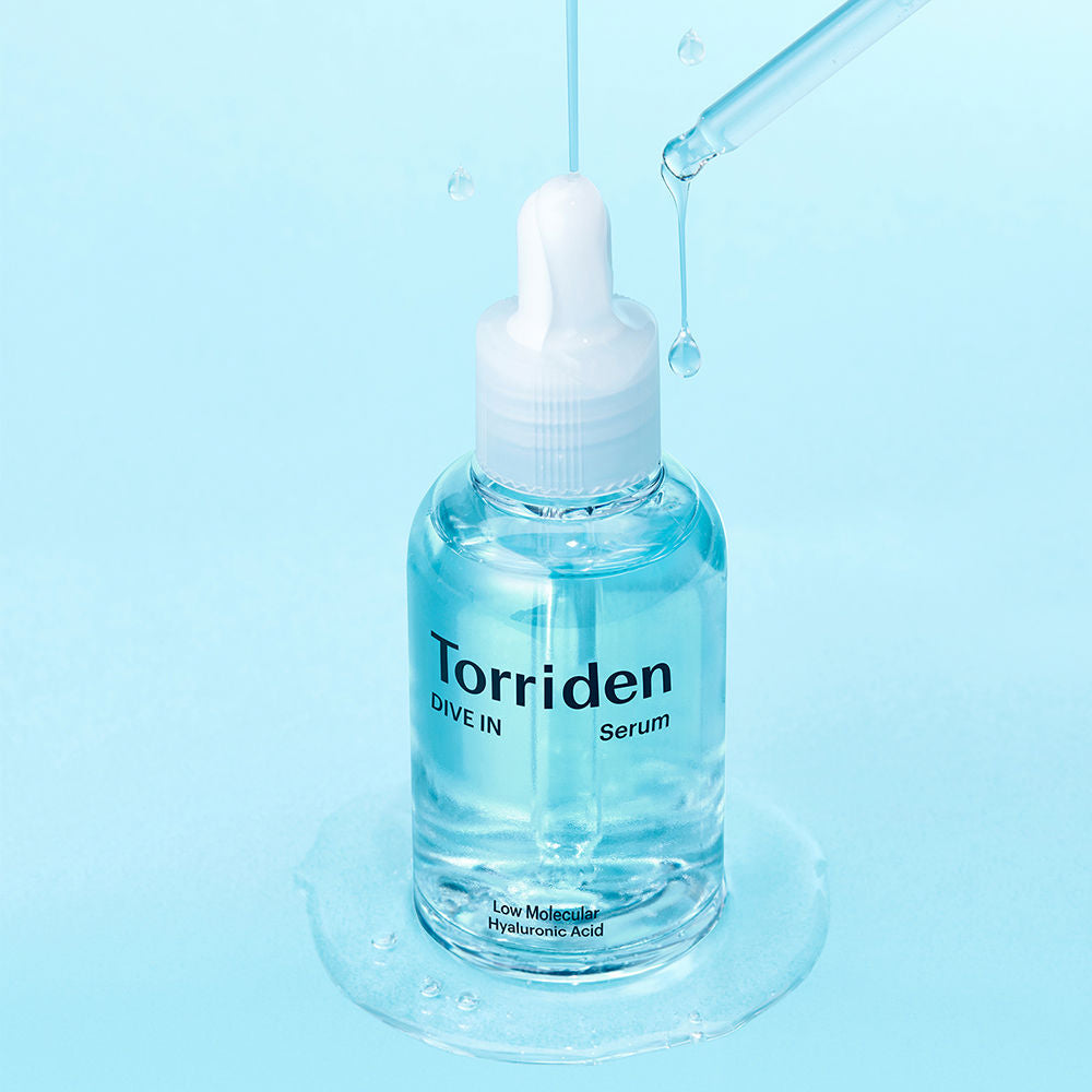 TORRIDEN Dive-in Hyaluronic Acid Serum 50ml aplicación piel deshidratada