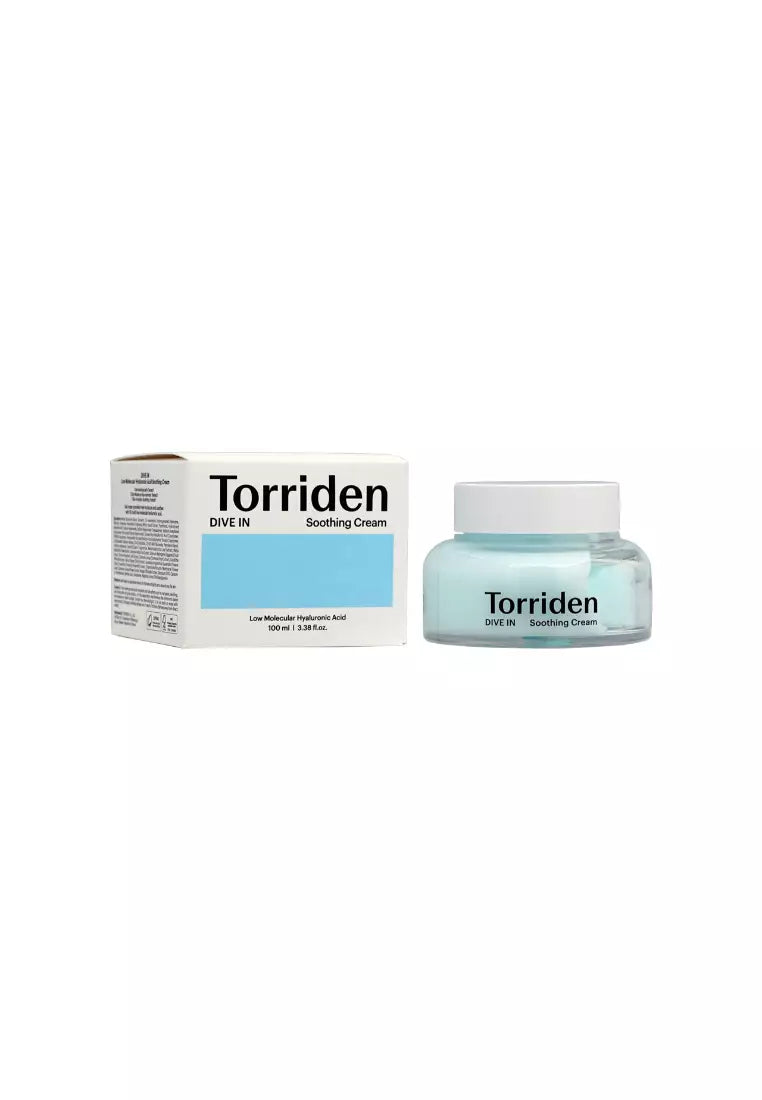 TORRIDEN Dive-in Low Molecular Hyaluronic Acid Soothing Cream 100ml textura gel