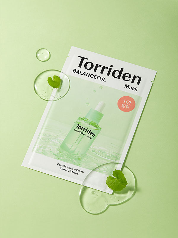 TORRIDEN Balanceful Cica Mask detalle tejido con extracto centella asiática