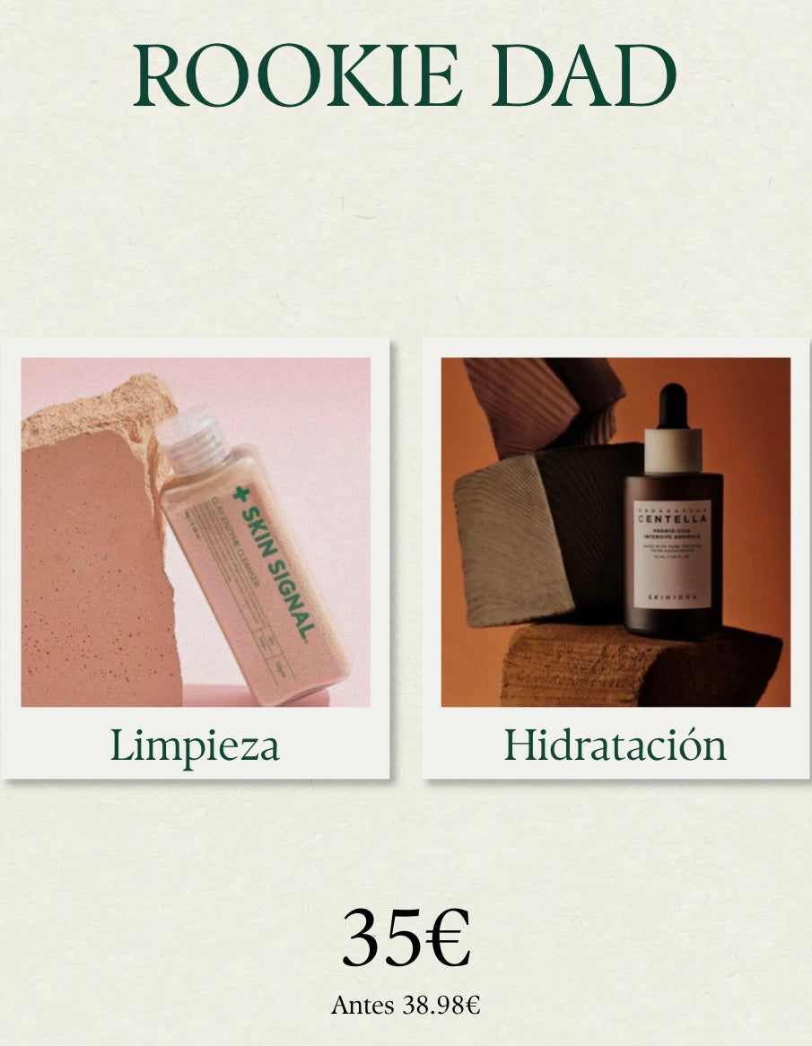 Set skincare para papá ROOKIE DAD primer paso cuidado facial hombre K-Beauty