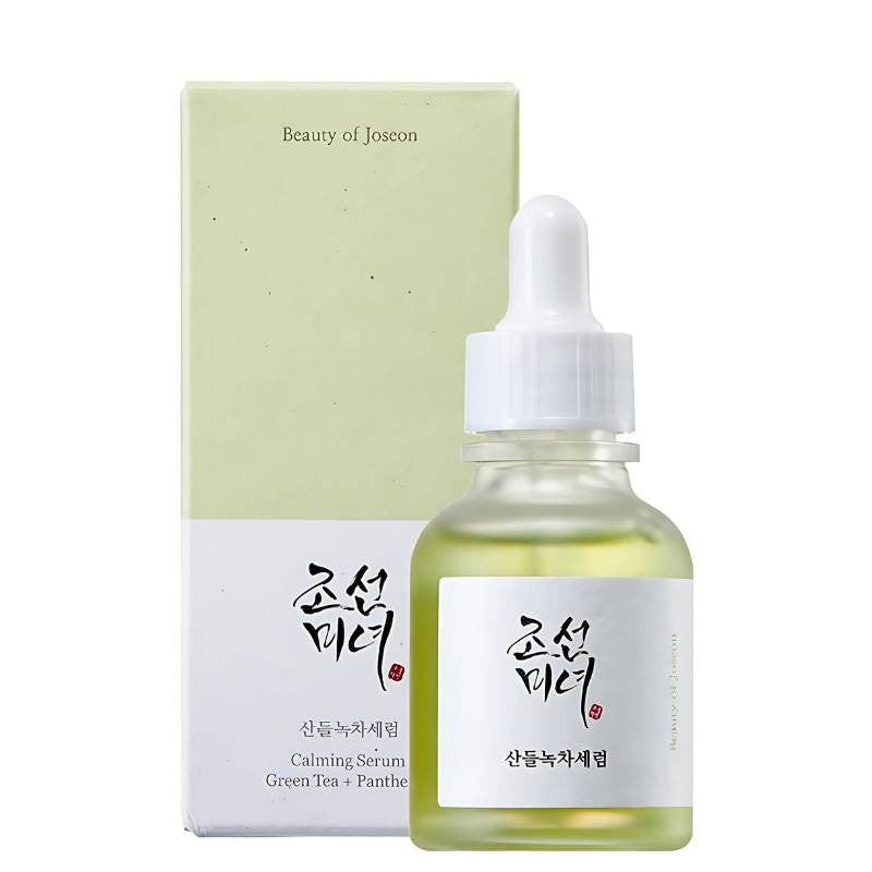 BEAUTY OF JOSEON Calming Serum Green Tea Panthenol 30ml textura suero verde calmante