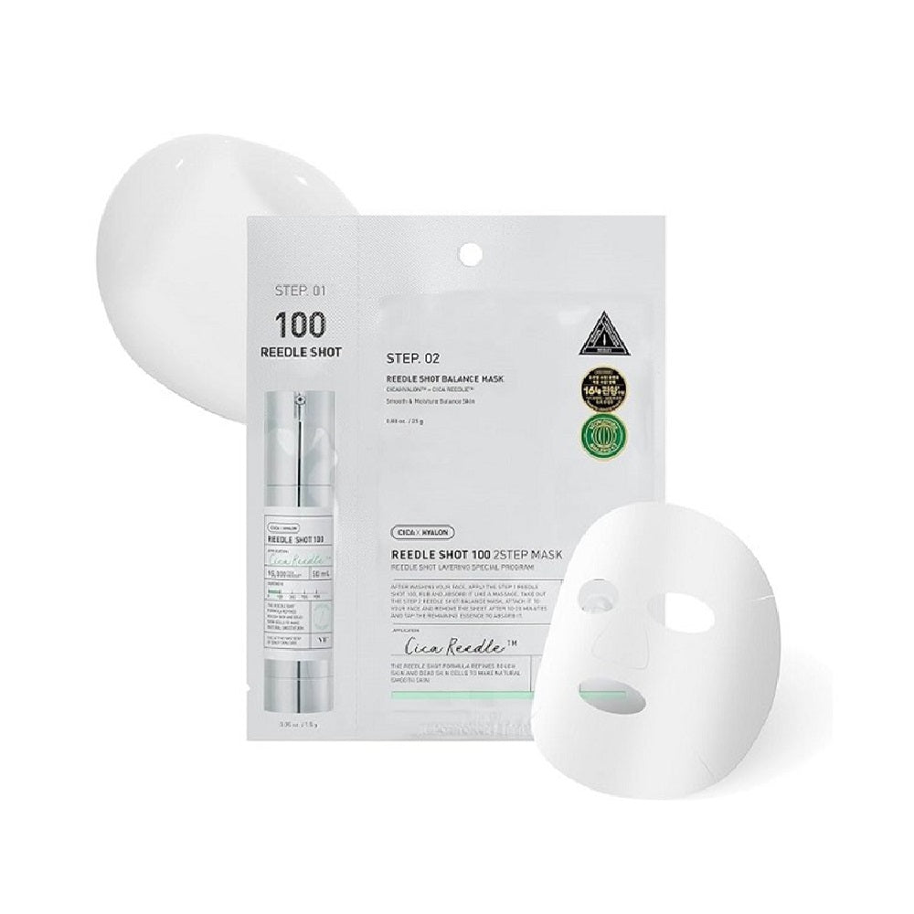 VT COSMETICS Reedle Shot 100 2-Step Mask detalle microagujas hidratación profunda