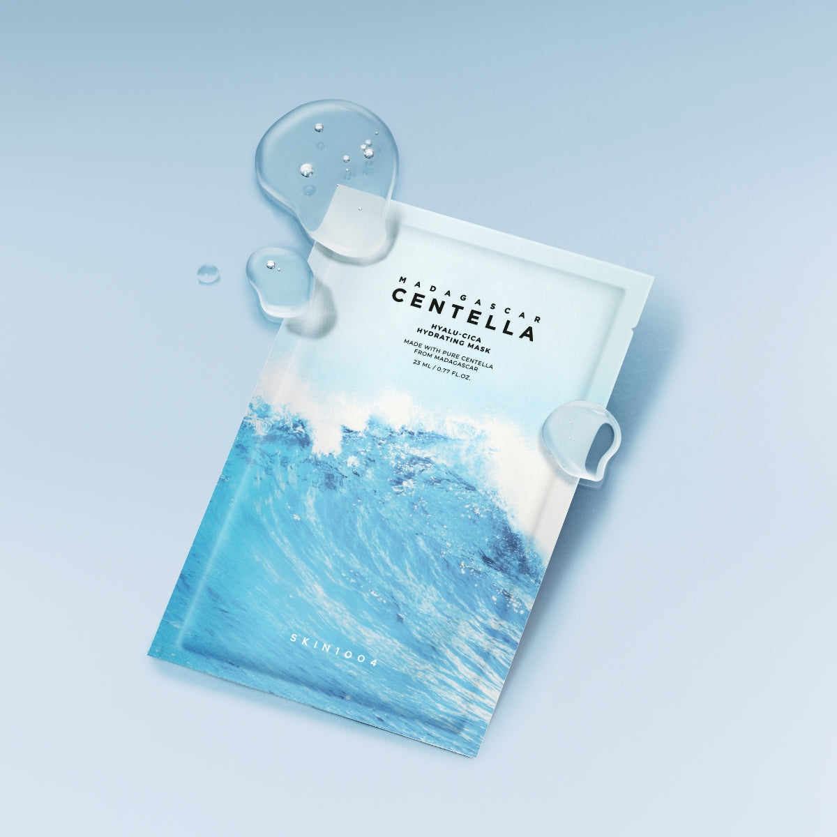 SKIN1004 Madagascar Centella Hyalu-Cica Hydrating Mask detalle tejido mascarilla