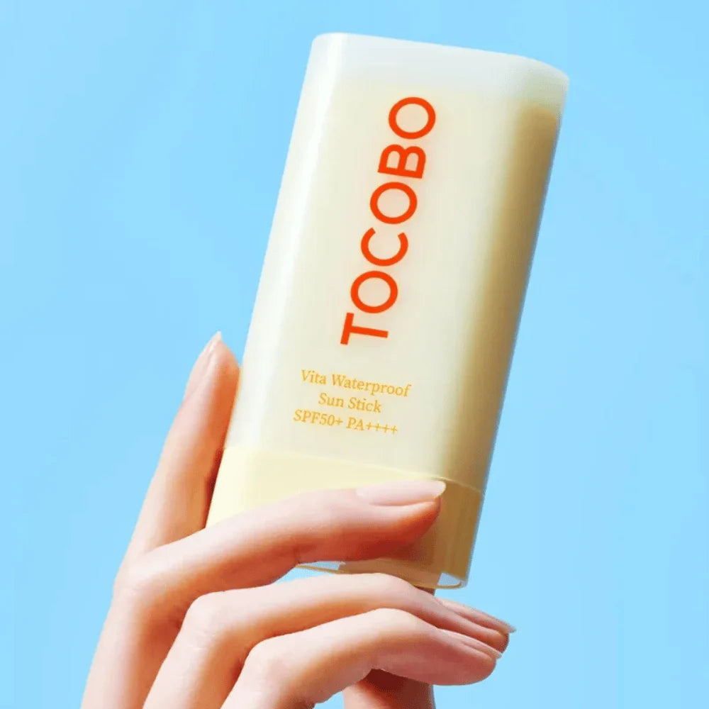 TOCOBO Vita Waterproof Sun Stick SPF 50+ PA++++ aplicación stick sobre piel