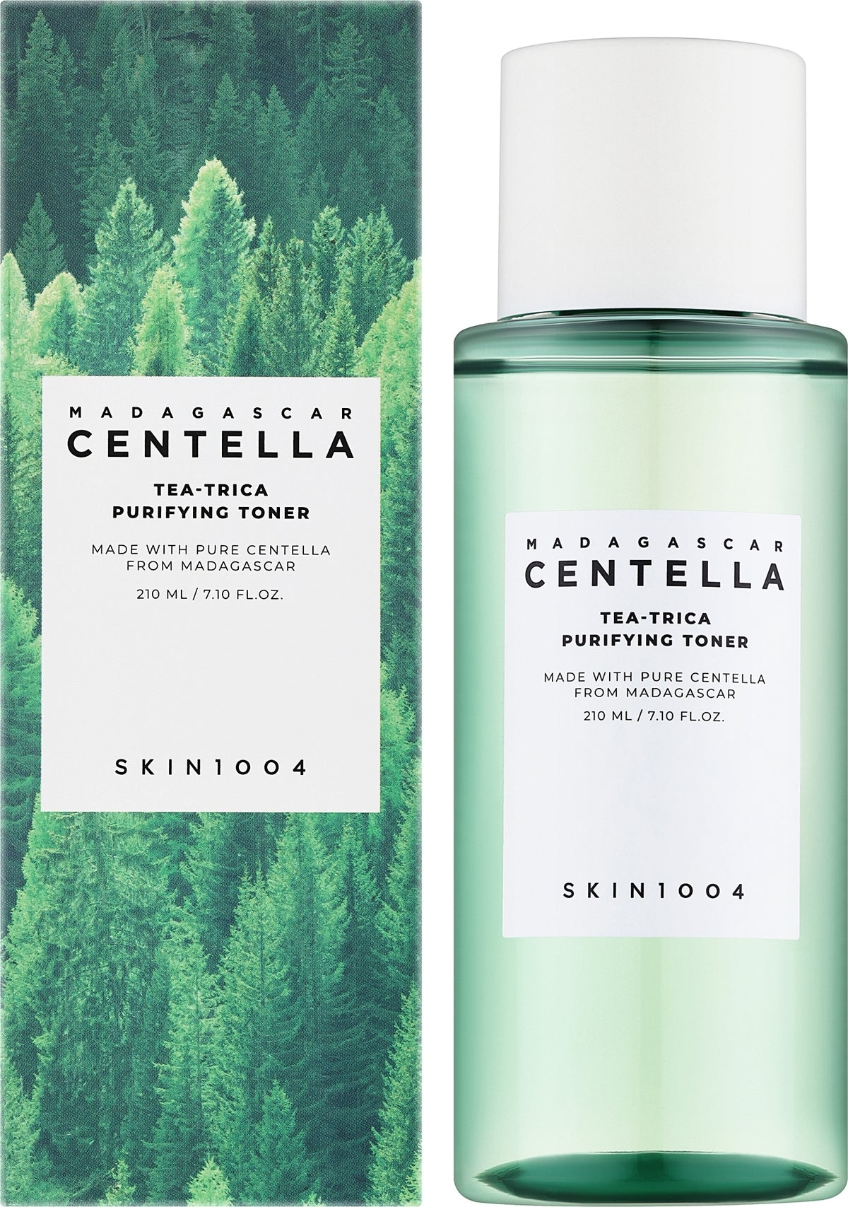 SKIN1004 Madagascar Centella Tea-Trica Purifying Toner 210ml detalle envase tónico