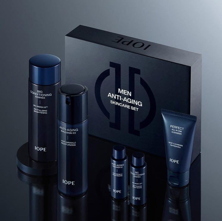 Set antiedad IOPE Men ciencia biológica avanzada cuidado facial hombre caja regalo